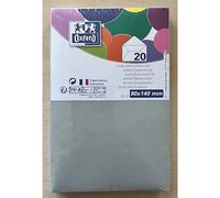 Paquet d'enveloppes Oxford 90x140 x20 gris clair