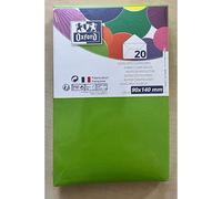 Paquet d'enveloppes Oxford 90x140 x20 vert anis