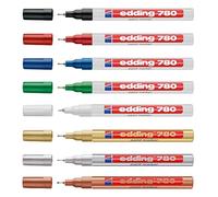 Paquet économie Edding 780 glanzlack-marker bien (0,8 mm) 8 Farben A choix