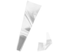 Paquet Emballage pour Fleur Individuelle en Plastique Transparent 100 Pcs | Manches Pratiques pour Roses et Carnations, Look Clair et Simple, pour Vitrine Fleuriste et Emballage Rapide