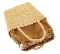 Paquet en Panier Tressé en Paille, Grosse Capacité, Style Pastoral