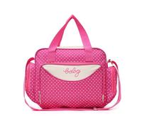 Paquet Fourre-tout Maman Chic Multi-usage Grosse Capacité, Cinq Pièces | Tissu Léger, Style Mode à Pois, Usage Plage et Salle de Sport, Paquet à Main et Bandoulière