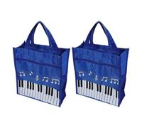 Paquet Fourre-tout Musical à Notes, avec Anses, Double Couche | Non-tissé, Format Adapté aux Partitions, Rangement Spacieux, pour Voyages, Bibliothèque et Petits Objets