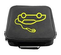Paquet Organisateur de Câble Ev Noir en Polyester Poignée, Multifonction | Rangement Ordonné, Ouverture Facile, pour Valise et Batterie Voiture