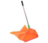 Paquet Poubelle Coupe-vent à Grosse Ouverture pour Nettoyage des Rues | Structure Démontable, Poignée en Acier Inoxydable, Usage Extérieur par Équipes de Voirie, Orange Haute Visibilité
