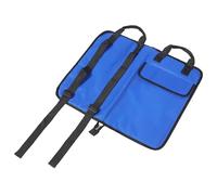 Paquet pour Bâtons de Batterie en Oxford 600d Bleu, Bandoulière | Poche Accessoire, Fermeture Éclair Métal, Lavable, pour Bâtons Jazz et Brosses, Répétition