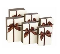 Your Design : 6 paquets-cadeaux avec boucle brune G
