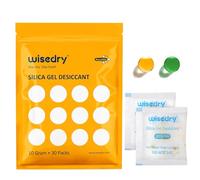 Paquets de 10 grammes x 30 Gel de Silice sachets sacs avec perle orange silicone Indicateur d'humidité absorbeur d humidite pour Élimination de l'humidité,qualité alimentaire