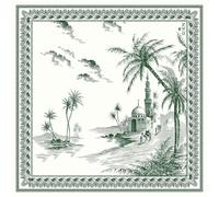 Paquets de 20 Serviettes en Papier Lunch 33x33 cm VUES D'ORIENT