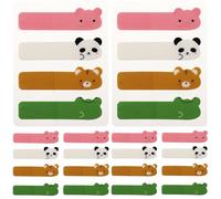 Paquets de 6 Onglets de Page Adhésifs Pet Transparents | Marquage et Repérage Faciles, Écriture Fluide, Rangement Simple, pour Bureaux et Écoles, Style Créatif