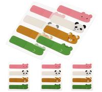 Paquets de 6 Onglets pour Cahiers Pet Transparents | Fonction Marque-page, Index Couleur, Léger et Imperméable, pour Maisons et Bureaux, Design Créatif