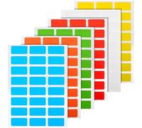 Paquets de 6 Paquets de 6 Étiquettes Autocollantes Colorées | Surface Lisse Inscriptible, Bord Déchirable, Organisation et Classement, pour Bureaux et Écoles