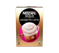 Paquets De Café Instantané | Or Amaretto Latte 8 Stuks | Gold Amaretto Latte 8 Stuks | Poids Total 140 grams