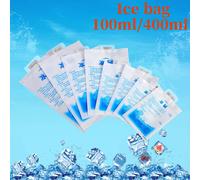 Paquets de glace réutilisables de Gel de compresse froide de 100ml/400ml paquets pour les blessures, soulagement de la douleur, sac de glace de Gel chaud et froid écologique sûr 400ml 30pcs