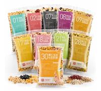 Paquets D'ingrédients De Lait Soja 30 Saveurs, 100g X Sacs, Grains Entiers Mélangés For Mélangeur/fabricant, Solution Facile For Le Petit Déjeuner
