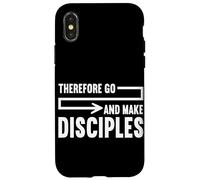 par conséquent, Allez Faire des Disciples la Foi chrétienne Jésus prière Coque pour iPhone X/XS
