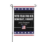 Par Crainte Pour Notre Démocratie, Je Suis En Désaccord. Drapeaux Décoratif Drapeaux De Jardin Suspendre Drapeau De Cour Pour Plage Fêtes Dortoirs 30X45cm