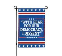 Par Crainte Pour Notre Démocratie, Je Suis En Désaccord. Drapeaux Suspendre Drapeaux De Jardin Avec Œillets Bannière Pour Dortoirs Vacances Chambres 30X45cm