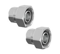 Par de racores Eurocono 3/4"F y latón niquelado Rp 1/2"