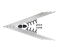 PAR DE VAINAS-V SKS SECU CHROMOPL. RD+RT PARA GUAR