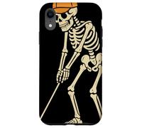 par for The Bone Golfeur Squelette Putting Golf Effrayant Coque pour iPhone XR