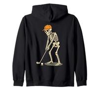 par for The Bone Golfeur Squelette Putting Golf Effrayant Sweat à Capuche