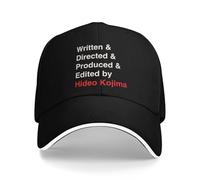 par Hideo Kojima Death Stranding Sandwich Hat Adult,Hip-Hop Cap Dad Hat Respirant Snapback Caps Casquettes de Baseball Été
