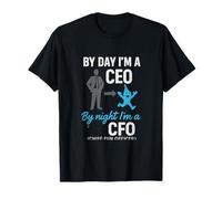 par Jour, PDG, par Nuit, CFO, équilibre Entre Vie Professionnelle et Vie privée T-Shirt