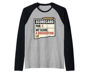 par n'est qu'une Suggestion, Un gi de Joueur de Disc-Golf Amusant Manche Raglan
