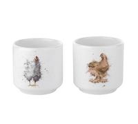 par Royal Worcester Wrendale Coquetiers Poules, Lot de 2