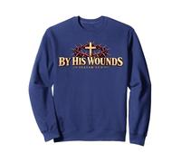 par Ses plaies inspirées de l'écriture chrétienne de Carême Sweatshirt
