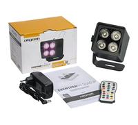 PAR sur Batterie LED 4 x 4W RGBWW, Wireless DMX, IP65 - LAP EVENTPAR44-QUAD-IP