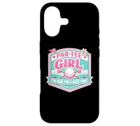 par Tee Girl Funny Golf Lover Golfeur Here Good Time Coque pour iPhone 17