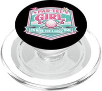 par Tee Girl Funny Golf Lover Golfeur Here Good Time PopSockets PopGrip pour MagSafe