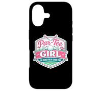 par Tee Girl Funny Golf Lover Golfing Here Good Time Golfer Coque pour iPhone 17