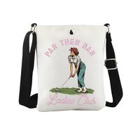 Par Then Bar Sac à bandoulière pour femme Cadeau d'équipe de golf pour les amateurs de golf, Par Then Cb Eu, 8.27 Inches ×6.5 Inches × 0.79 Inches
