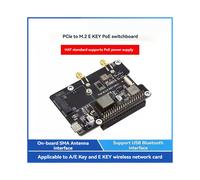para 5 PCIe M.2 e KEY com PoE HAT+ Suporta Placa de Rede Sem Fio NGFF/Bluetooth RPI