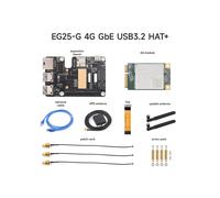 Para 5 PCle para MiniPCle GbE USB3.2 HAT+ Gigabit Ethernet com Módulo EG25-G 4G Compatível Interface MiniPCIe