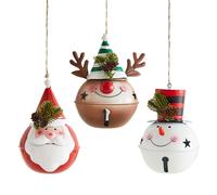 Para árboles de Navidad: de Papá Noel, muñeco de Nieve y de 3 piezas | Linda decoración navideña colgante Para Ventana, puerta, rama, Sala de Estar, Patio, Porche, hogar, automóv