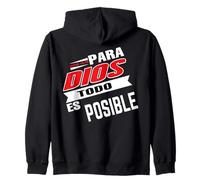 Para Dios todo ES posible, Bible Verse Sayings Religious Sweat à Capuche