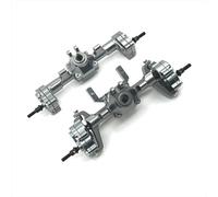 Para FMS Para FCX24 XQ Para FCX18 1/24 Metal Puente De Puerta Delantera Y Trasera Coche Teledirigido Piezas De Mejora Accessoires Rc(Dark Grey)