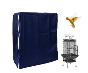 Para Jaula De Aves Domésticas - Cubierta Cuadrada Transpirable Bloqueadora De Luz - Protector Nocturno Lavable Para Loros, Periquitos Y Pájaros - Hogar, Balcón Y Transporte
