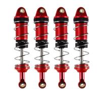 Para MN128 MN86 G500 9IMOD 1/12 4 Piezas 74 Mm Amortiguadores Hidráulicos Aluminio Coche Control Remoto Accesorios Mejora Amortisseurs Modèles(Red)
