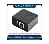 Para Placa de Desenvolvimento NanoPi NEO + Dissipador Kit Caixa Metal Allwinner H3 Quad Core 512 MB RAM Openwrt/LEDE Complete Machine