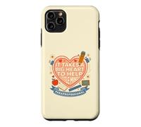 Para Professional Big Heart Little Minds Support pour étudiant Coque pour iPhone 11 Pro Max