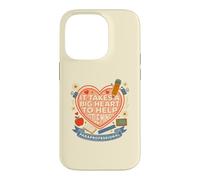 Para Professional Big Heart Little Minds Support pour étudiant Coque pour iPhone 14 Pro