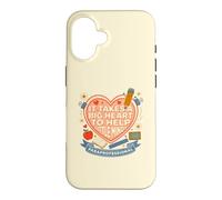 Para Professional Big Heart Little Minds Support pour étudiant Coque pour iPhone 16
