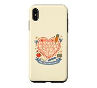 Para Professional Big Heart Little Minds Support pour étudiant Coque pour iPhone XS Max