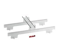 Para SCX10 Para Capra Para TRX4 1/10 1/8 Regla Acrílica Herramienta Medición Distancia Entre Ejes Ajustable Reparación Soporte Exhibición Coche RC Crawler Accessoires RC