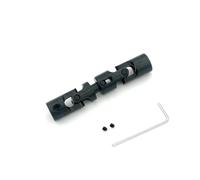 Para WPL 1/16 Juego Eje Trasero Transmisión Metal Repuesto Mejorado Camión RC 6WD B16 Se Adapta Perfectamente Reemplazo Accesorios Piezas PièCes Rc(Black1)